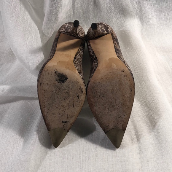 Stuart weitzman 4 inch snakeskin leather heels - Picture 3 of 8